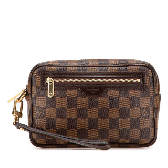 Pre-Loved Louis Vuitton Damier Ebene Pochette Billets Macao - Picture 1 of 11
